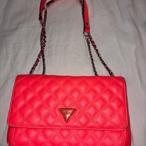 Guess Coral Quilted Crossbody Bag